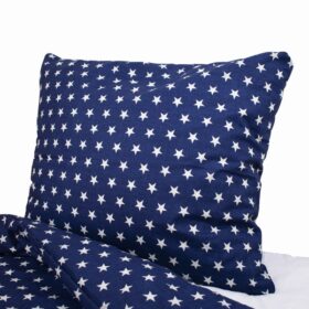 Set posteljina-navlaka i jastučnica plava sa zvezdicama