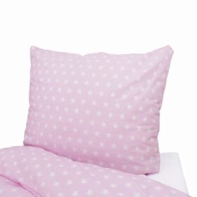 Set posteljina-navlaka i jastučnica ljubičasta sa zvezdicama