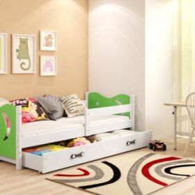 Baloo Elegant dečiji krevet 160×80 White zeleni