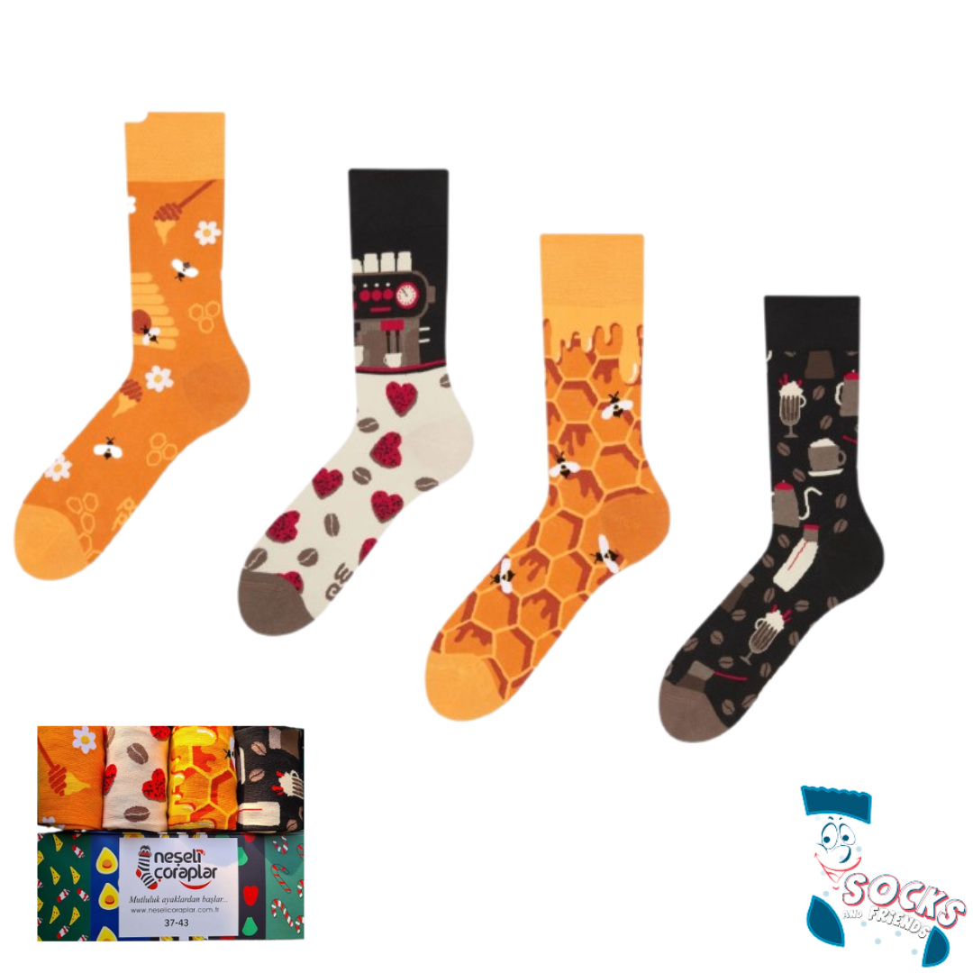 Socks&Friends set čarapa 4/1 Honey and  Cofee