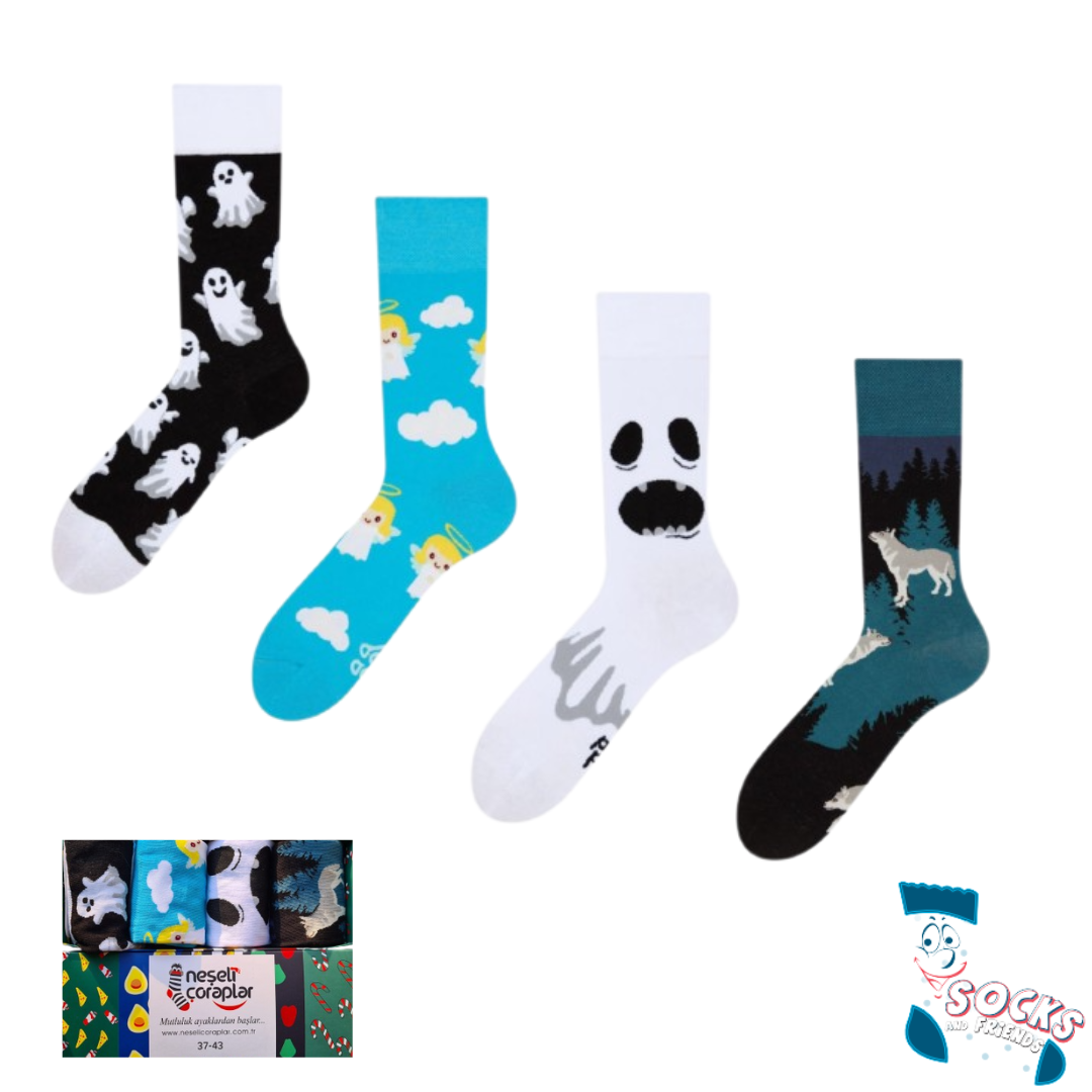 Socks&Friends set čarapa 4/1 White and Blue Sensation