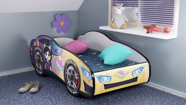 Serija Racing Car-Girl Clara-dečiji krevet sa dušekom i letvicama160x80cm