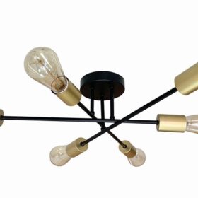 Crespilo Luster Crni 6x40W E27