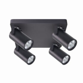Gary Zidna Lampa Crna 4x15W GU10